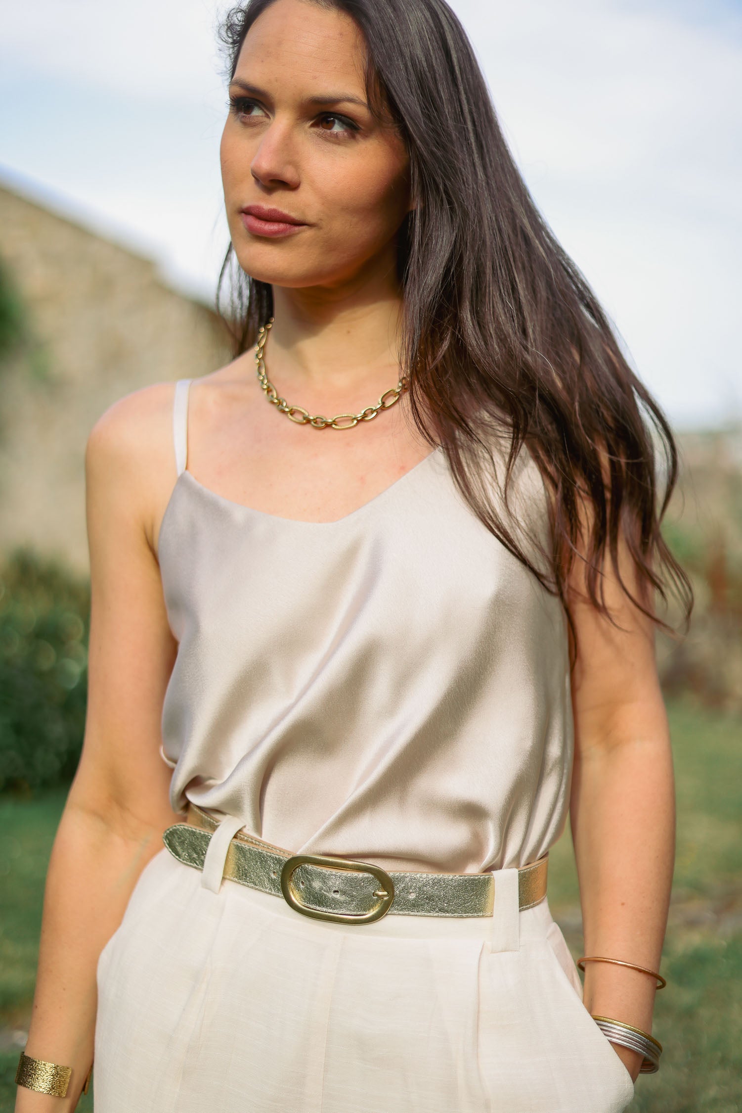 Top effet satin