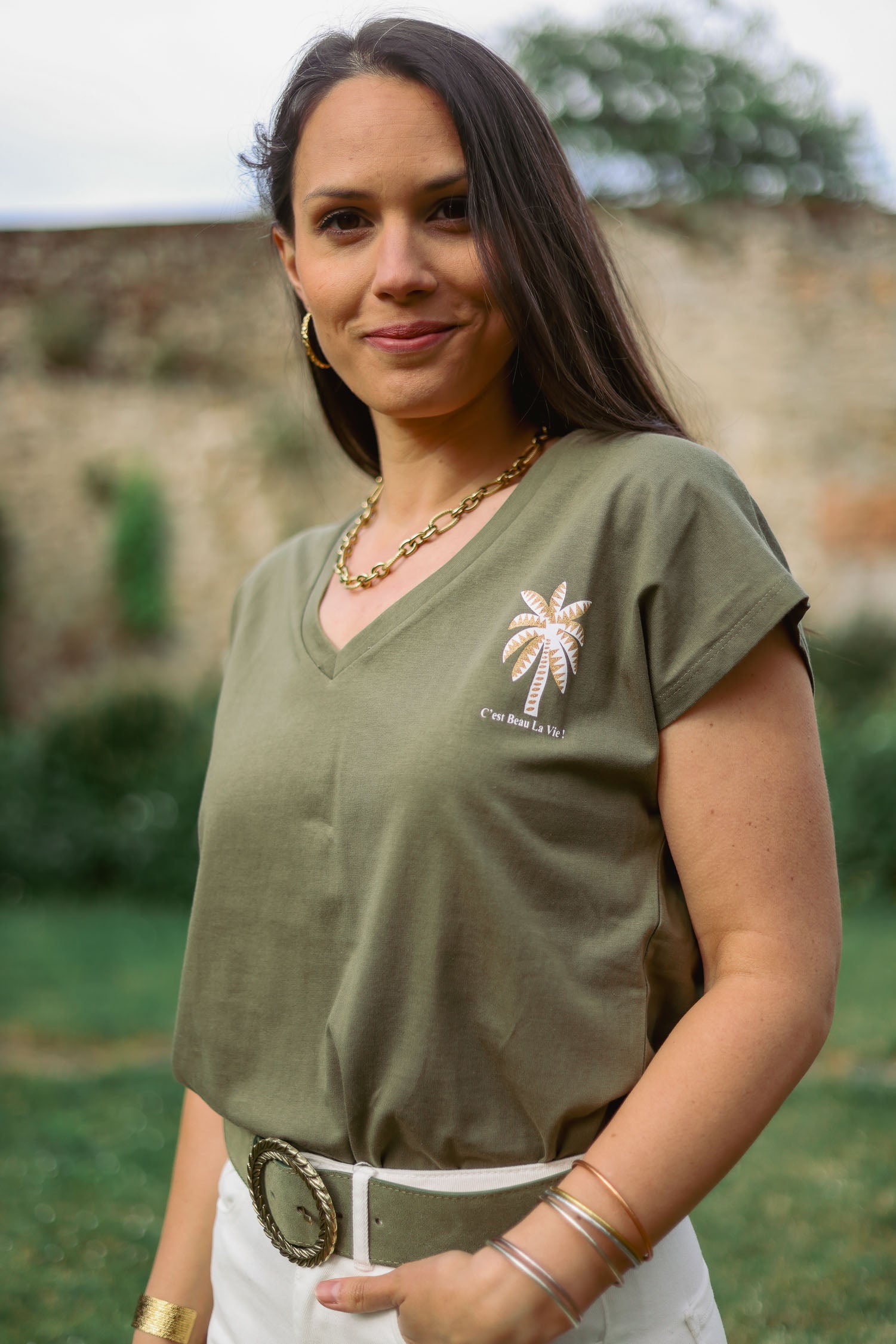 T-shirt palmier
