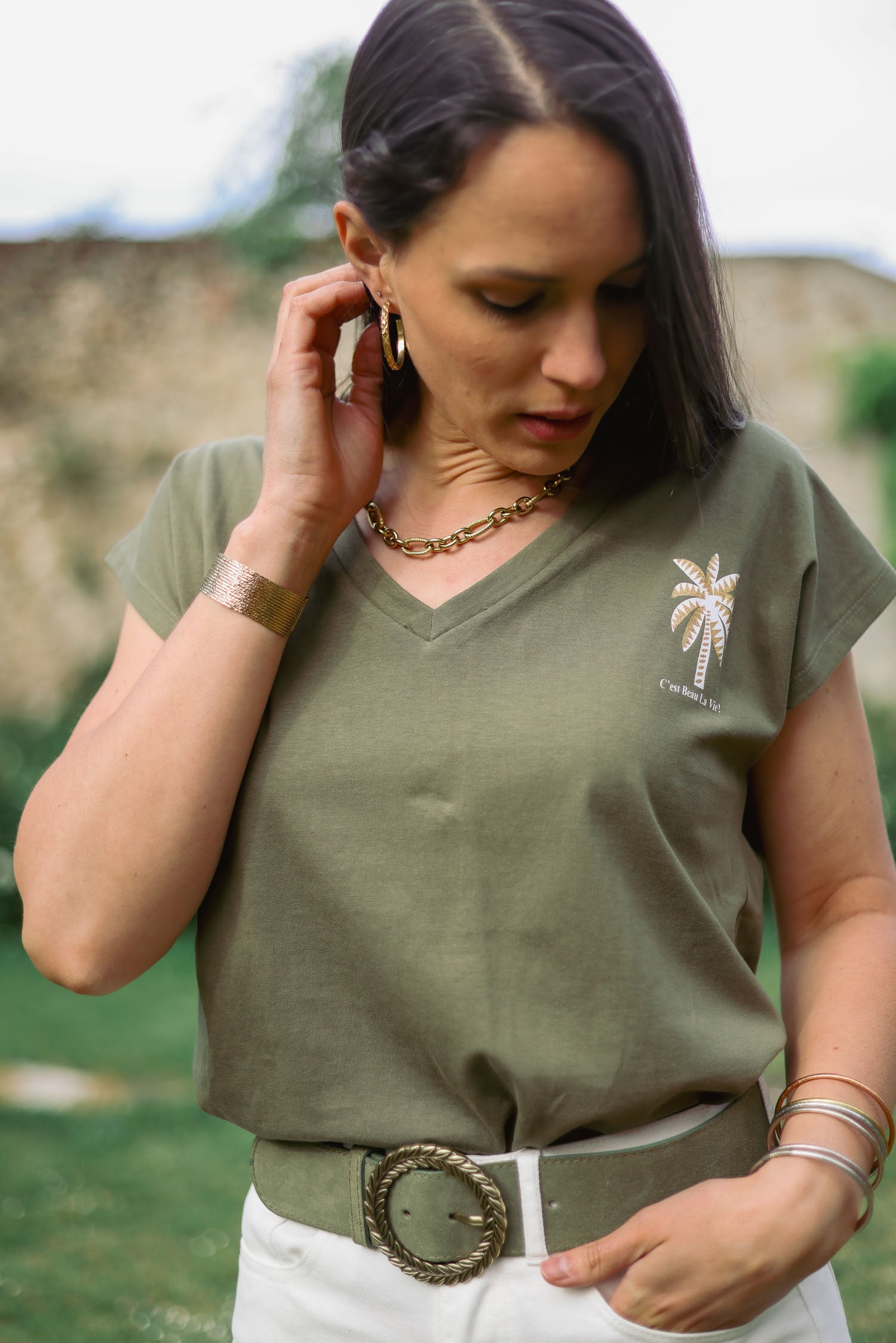 T-shirt palmier