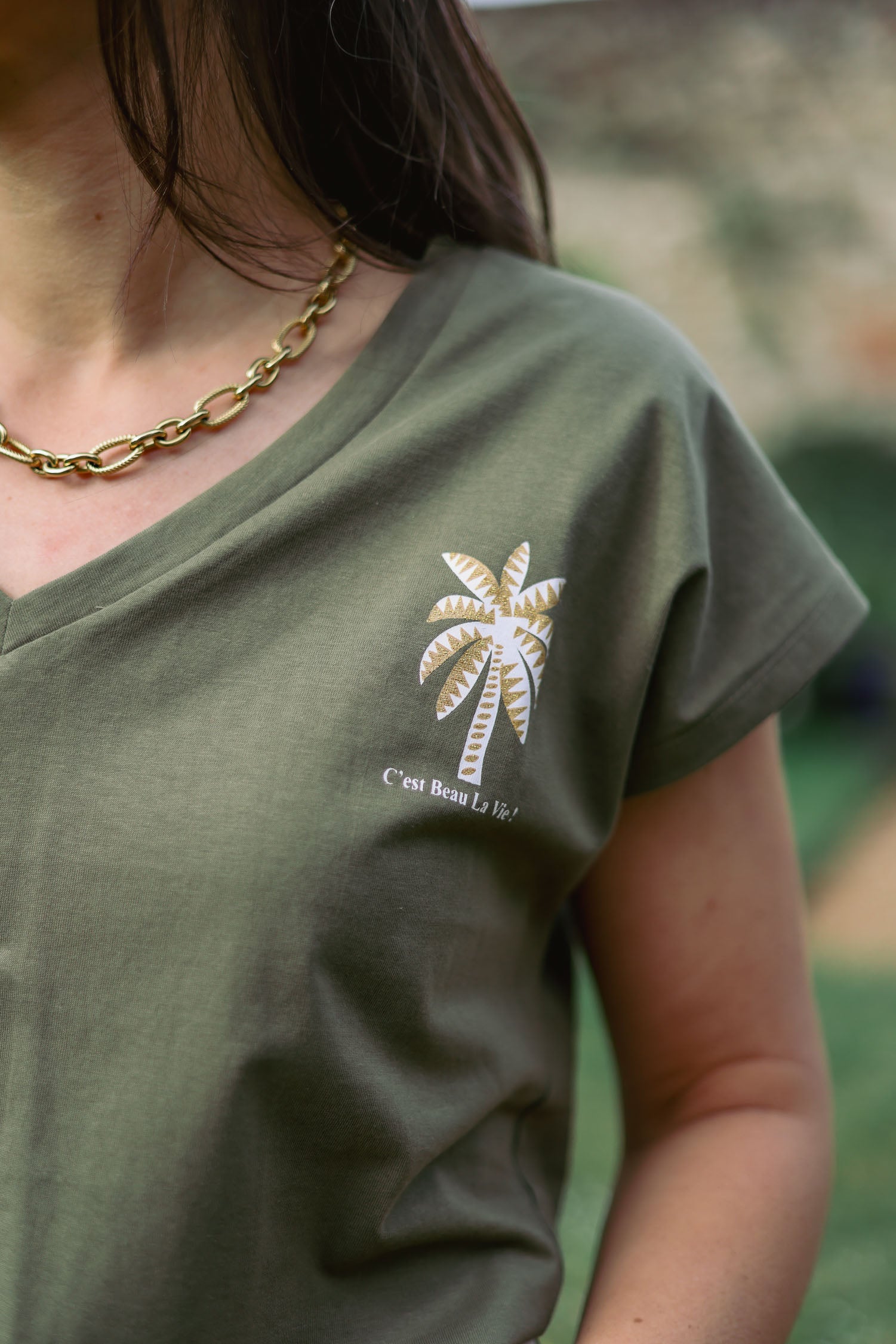 T-shirt palmier