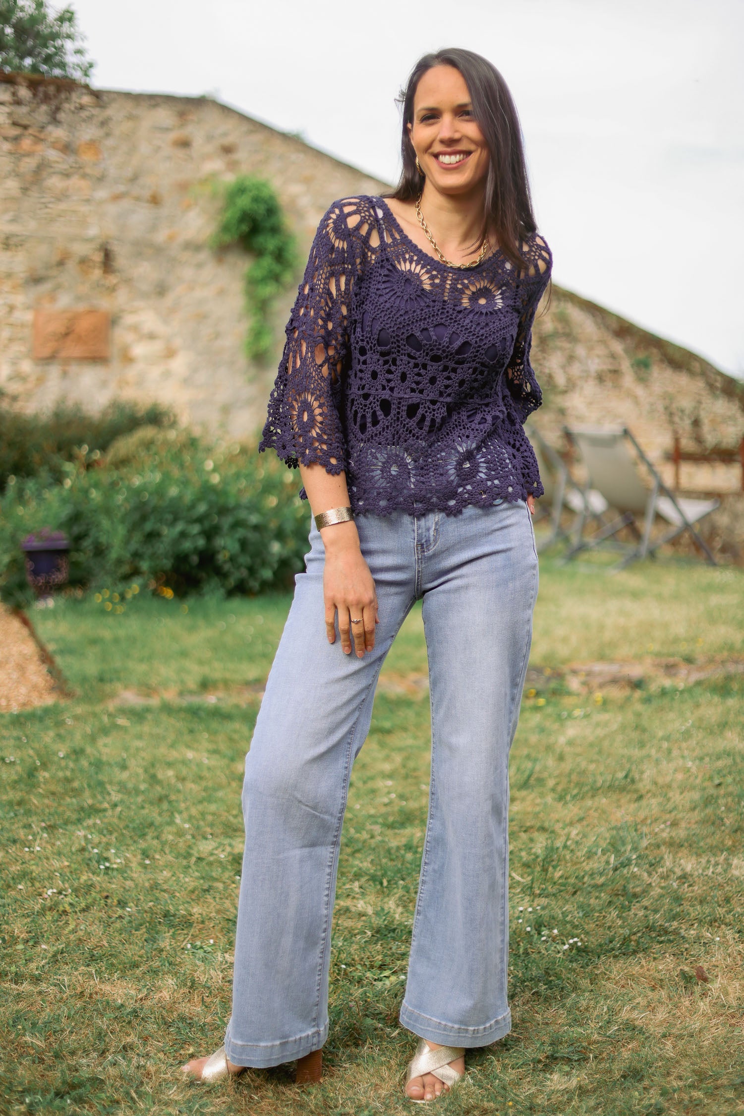 Pull 2 en 1 crochet