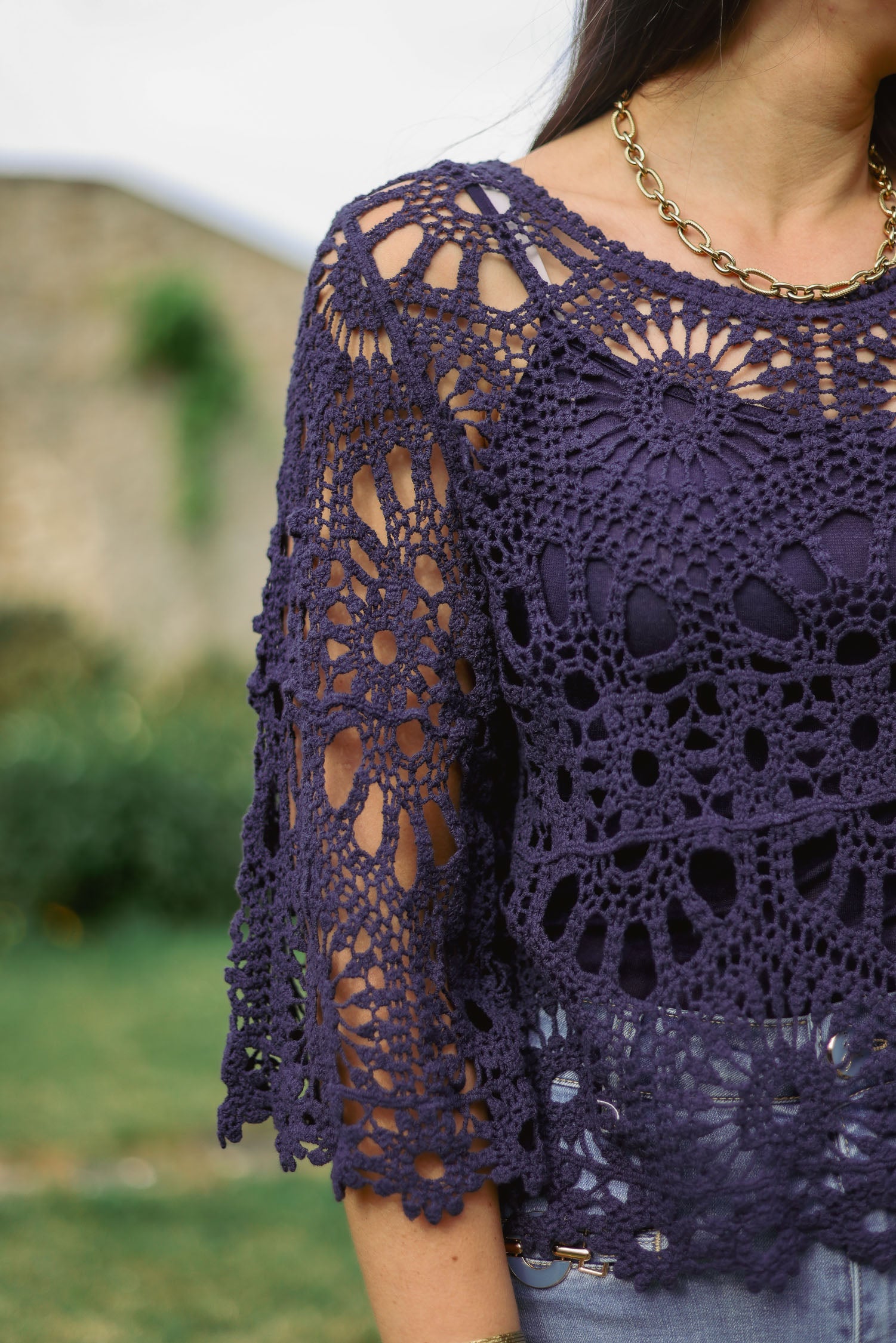Pull 2 en 1 crochet