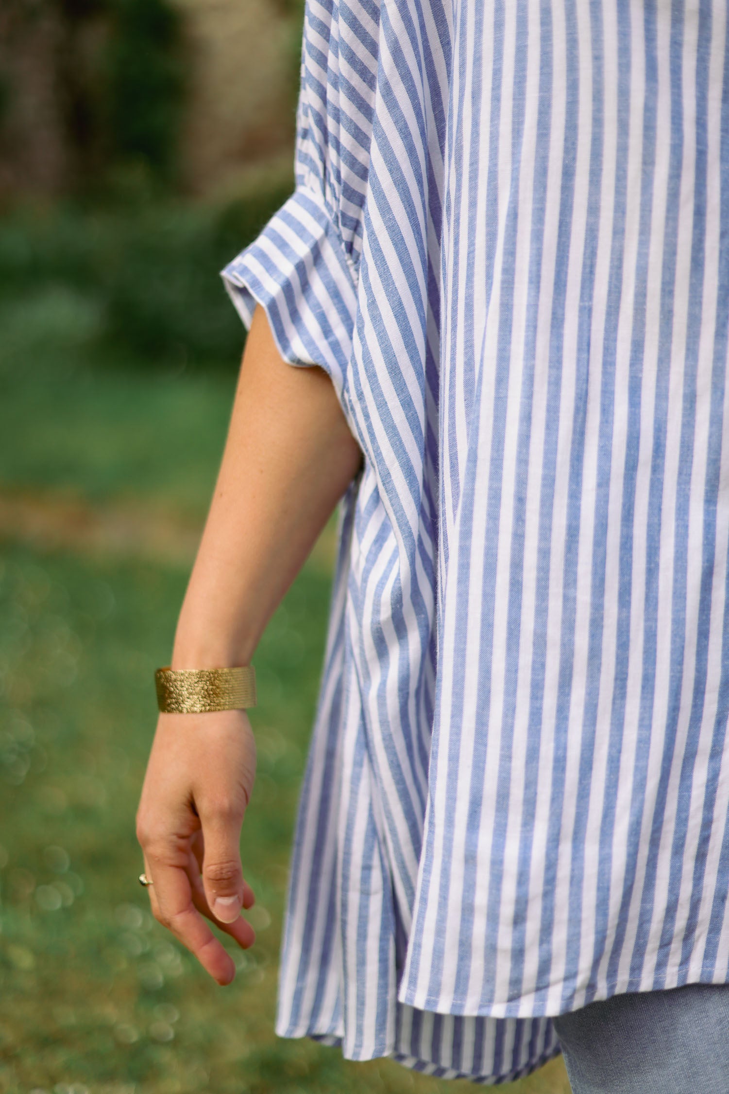 Chemise large rayée