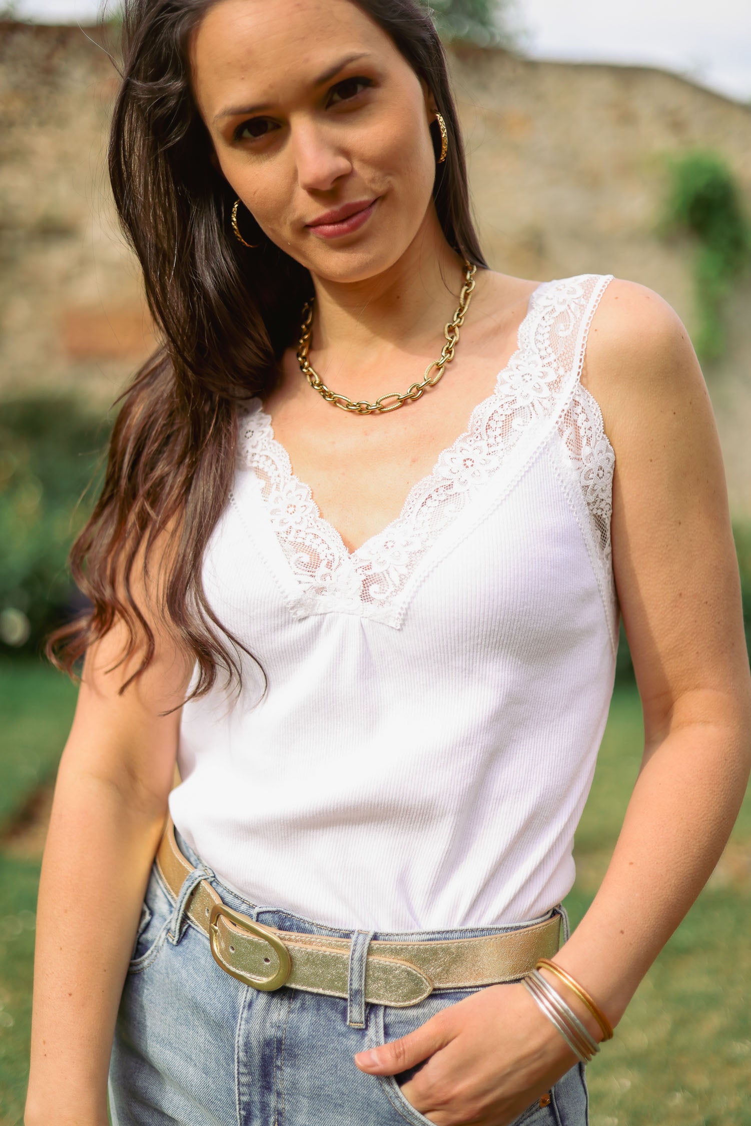 Top dentelle