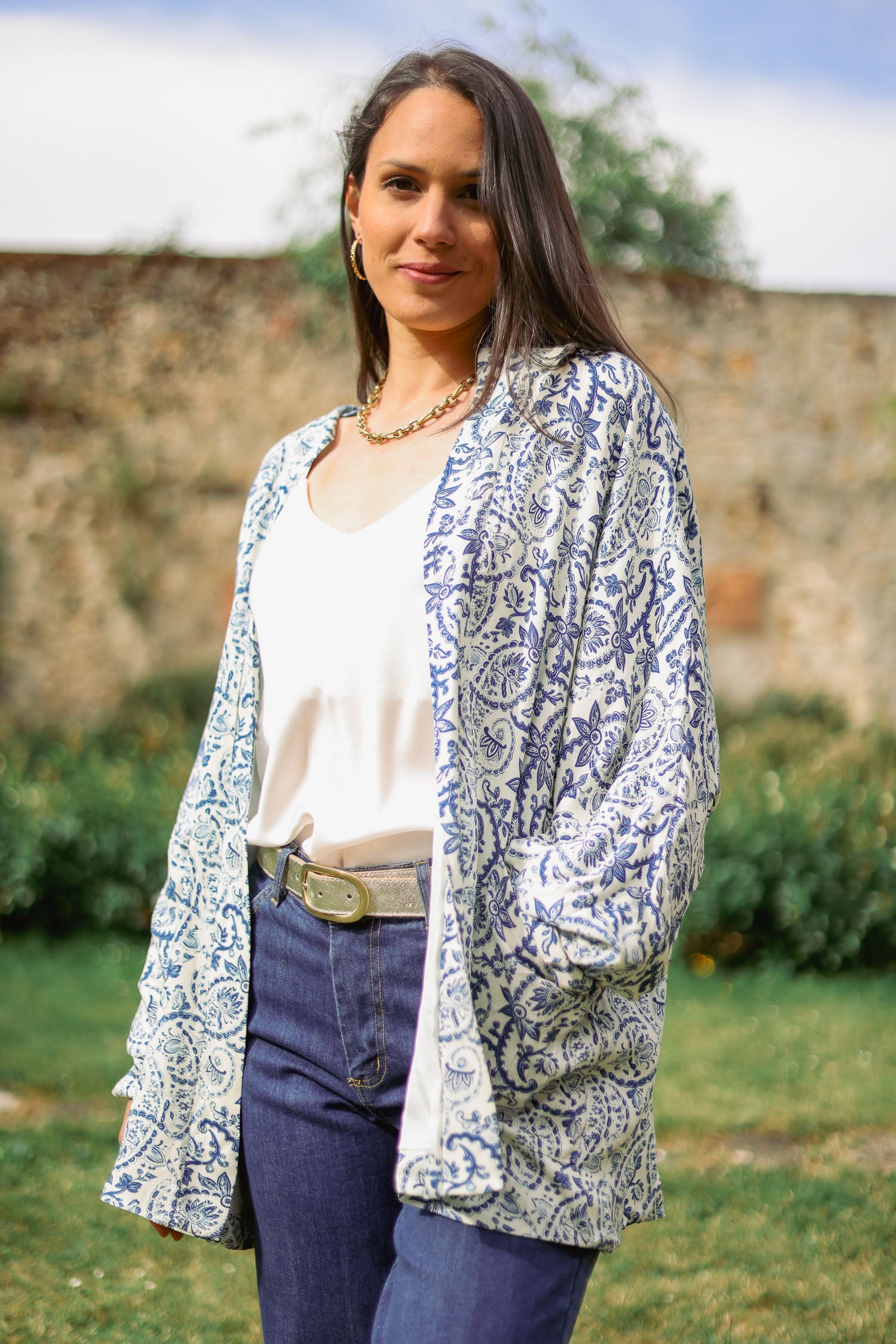 Veste fleurie