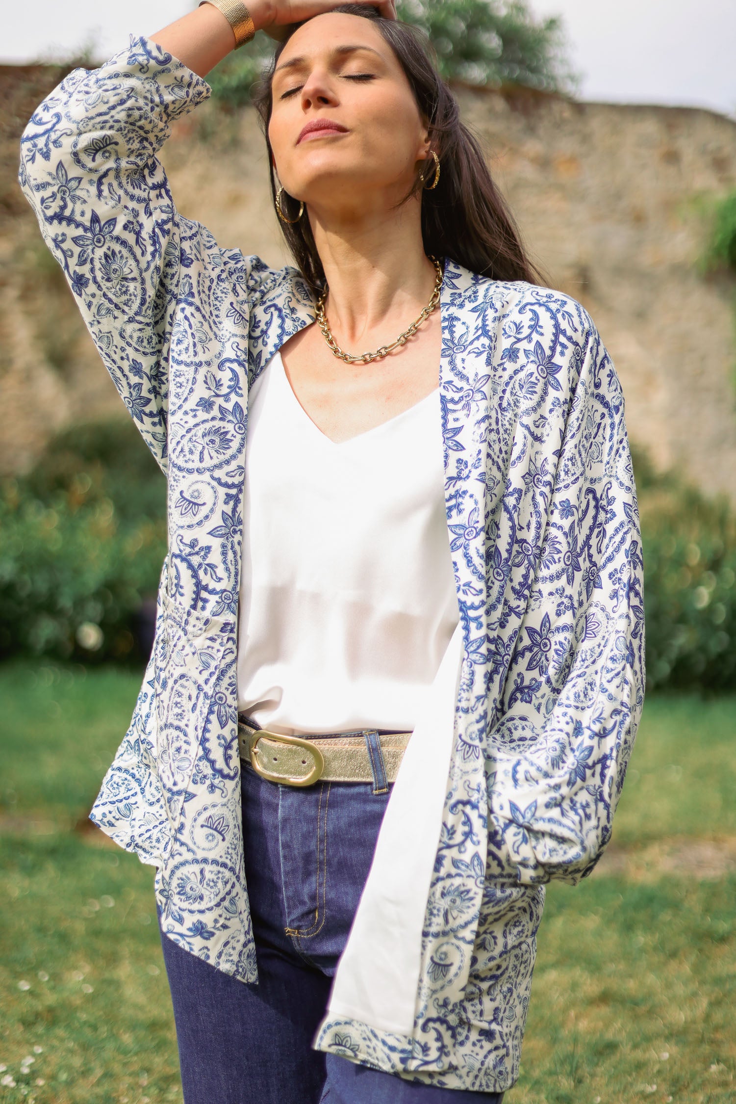Veste fleurie