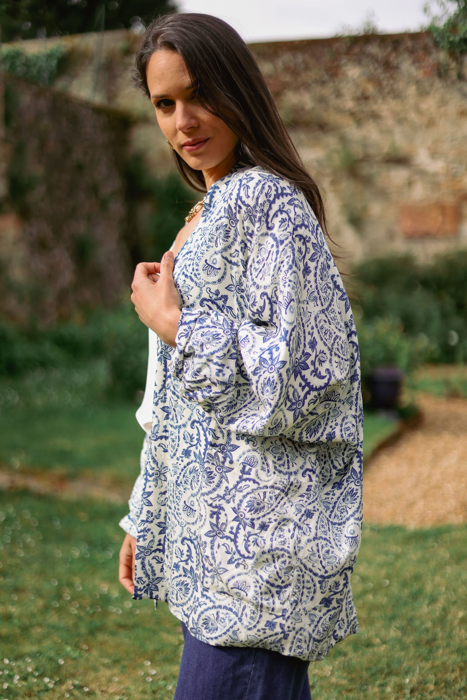 Veste fleurie