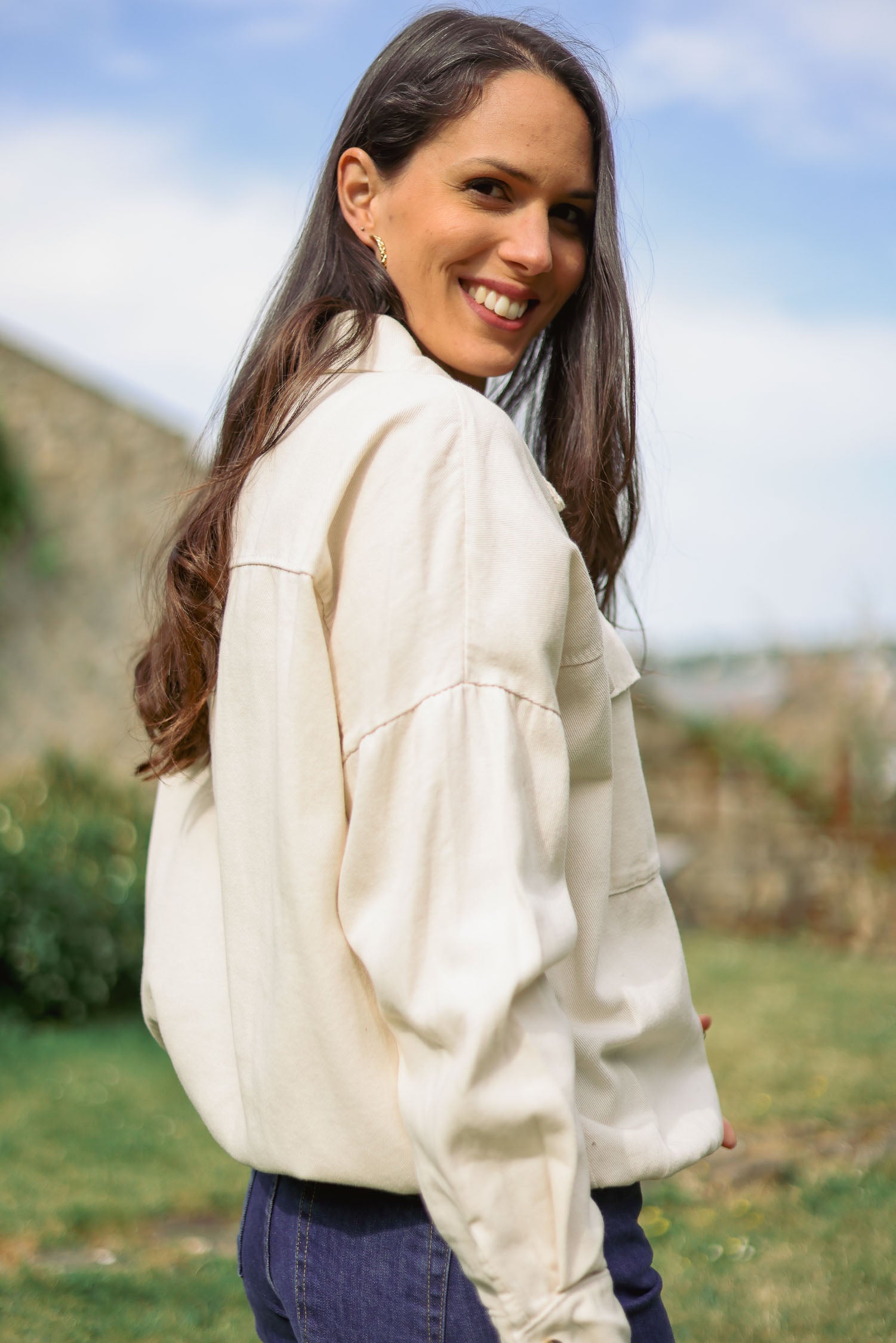 Veste boutons bijoux