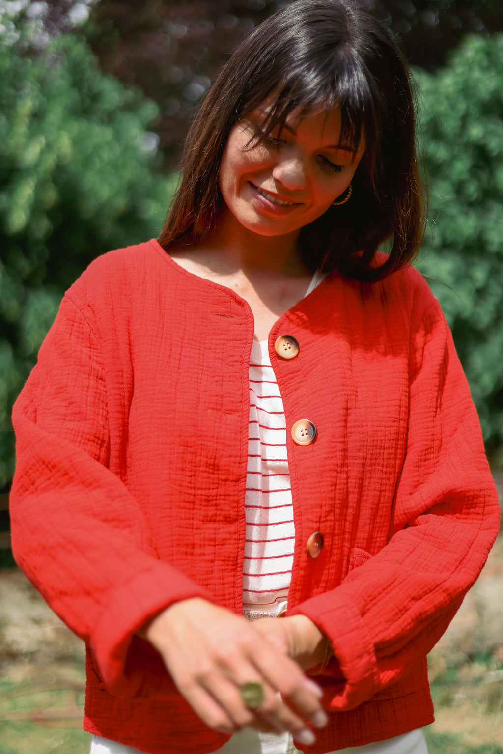 Veste gaze de coton