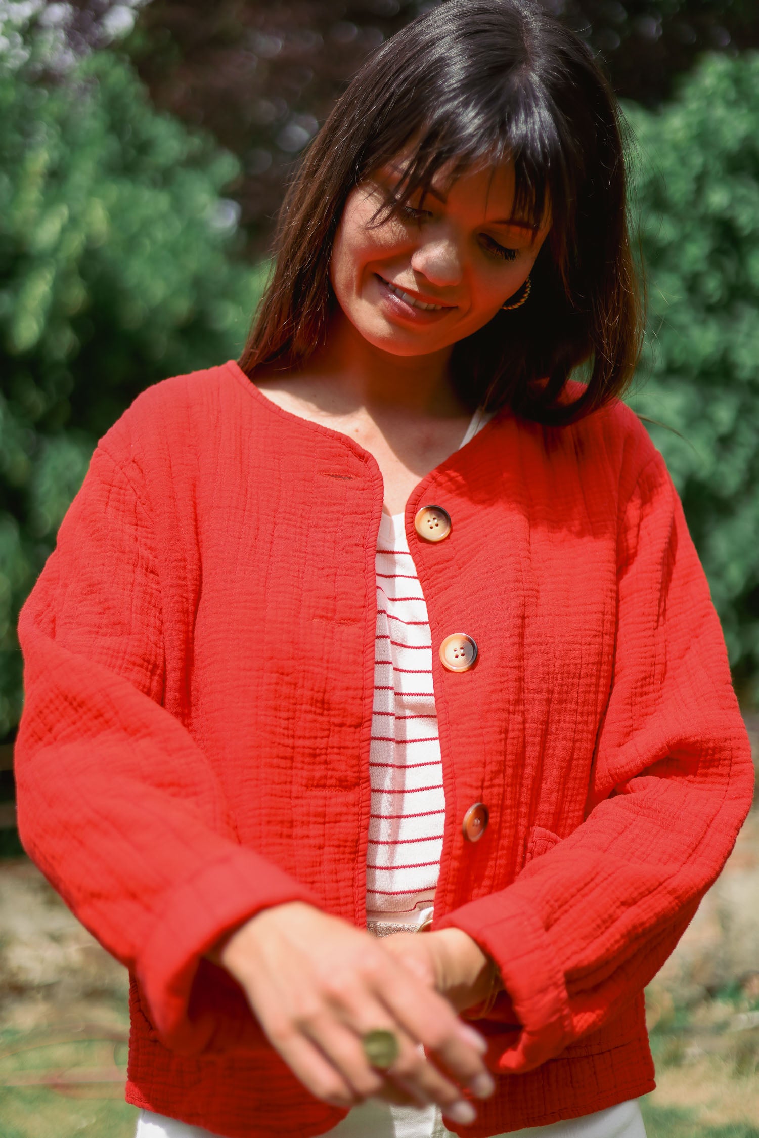 Veste gaze de coton