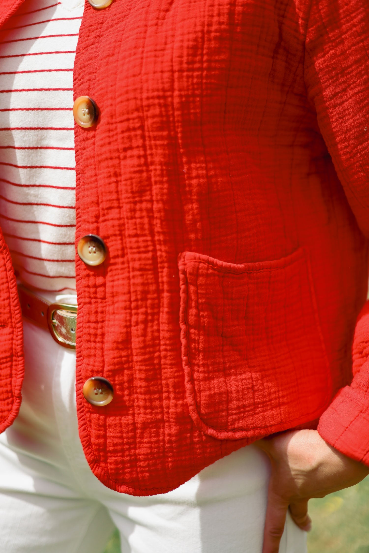 Veste gaze de coton