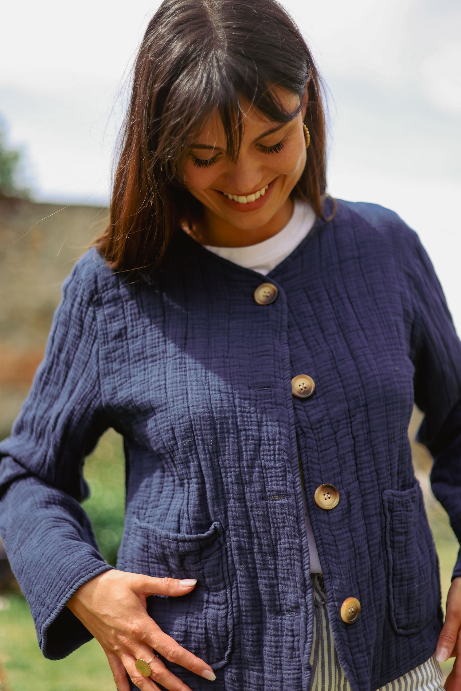 Veste gaze de coton