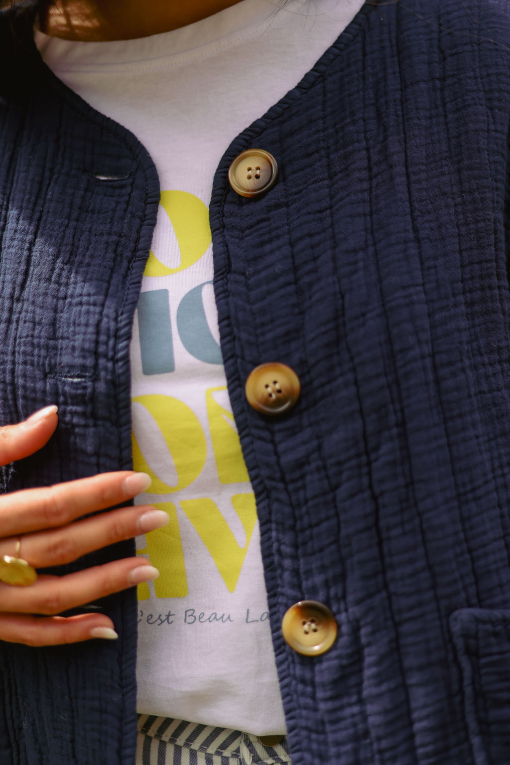 Veste gaze de coton