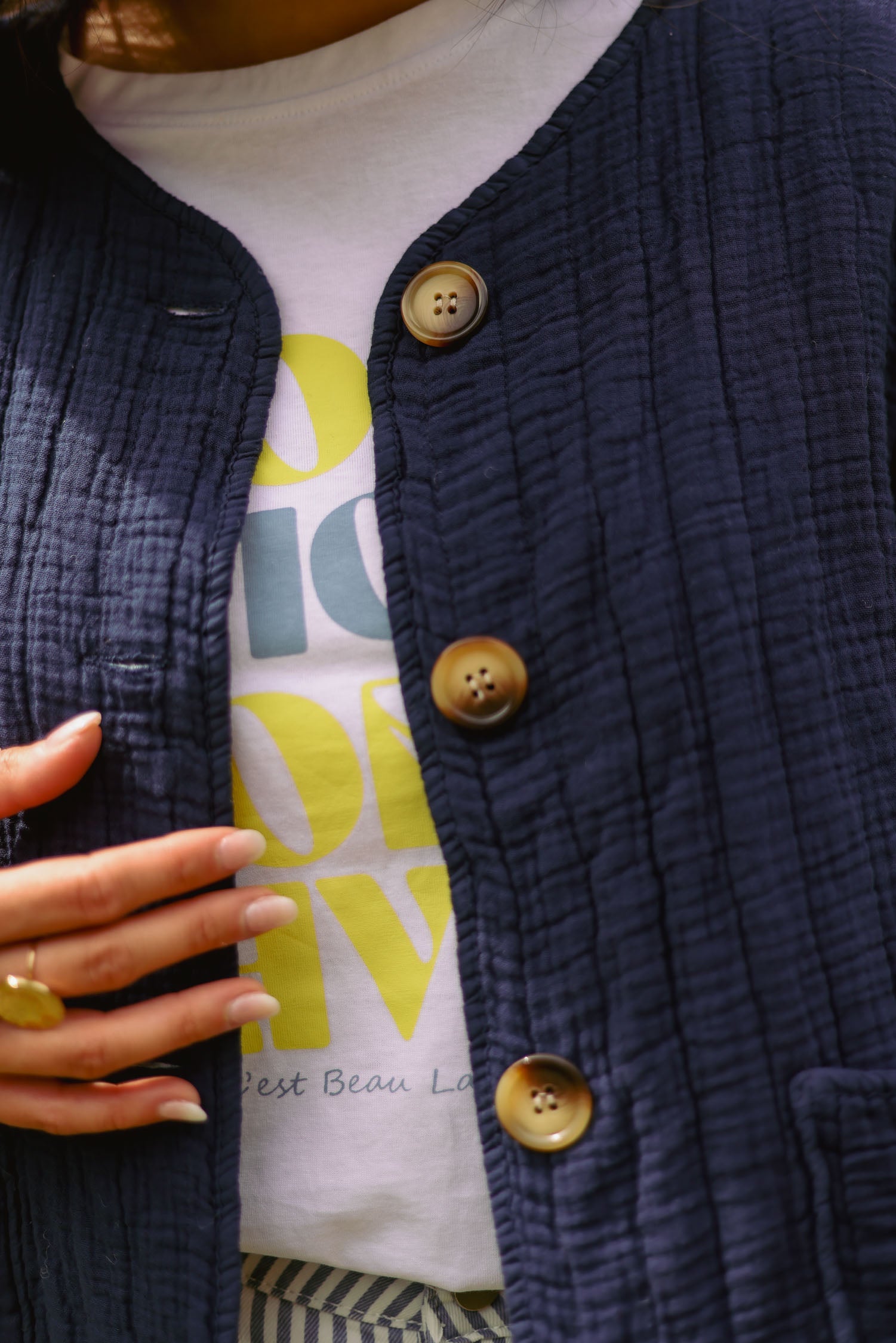 Veste gaze de coton