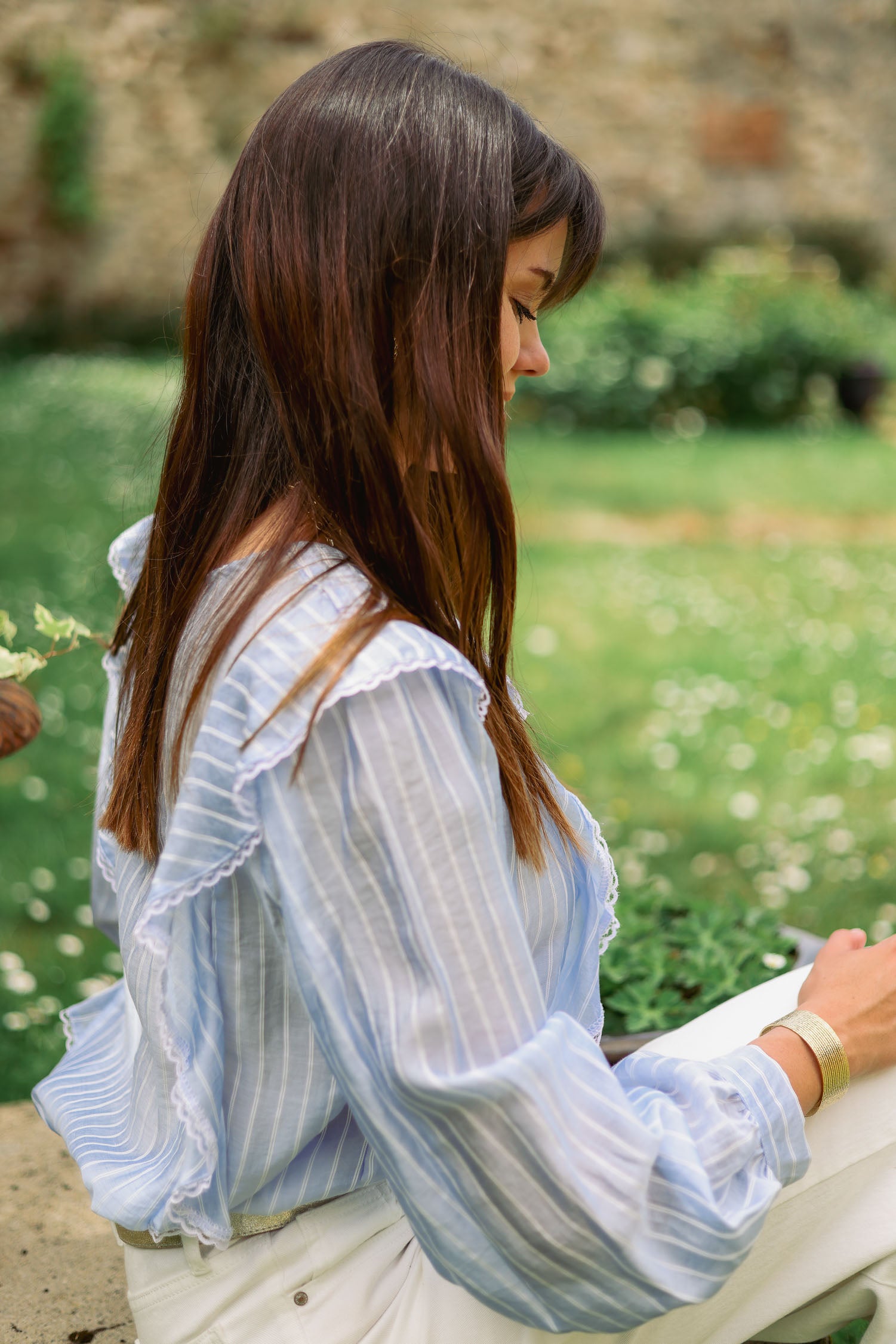 Chemise volantée