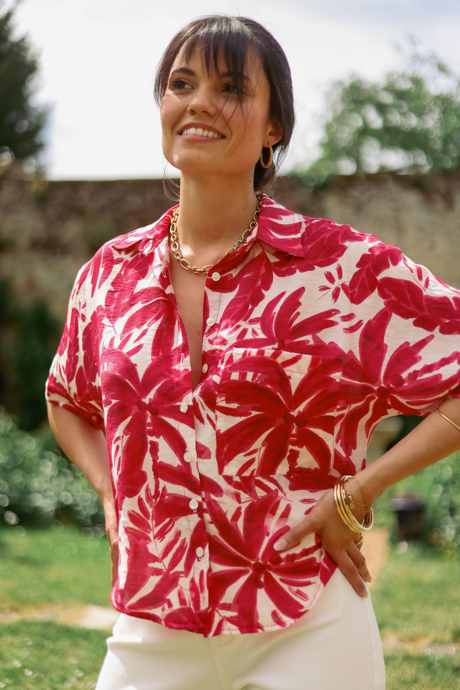 Chemise palmiers