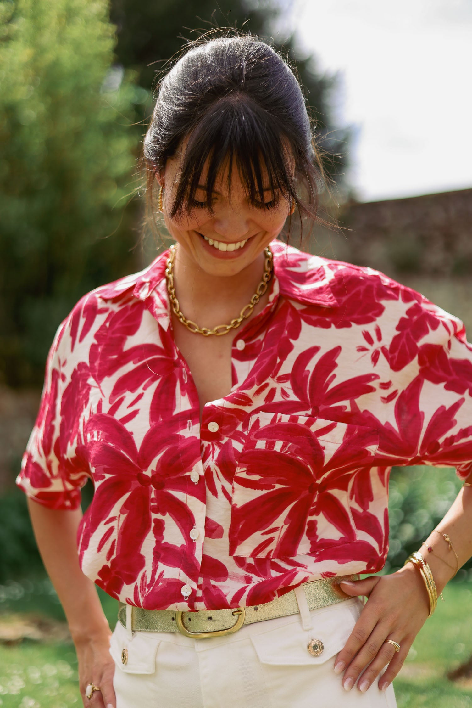 Chemise palmiers
