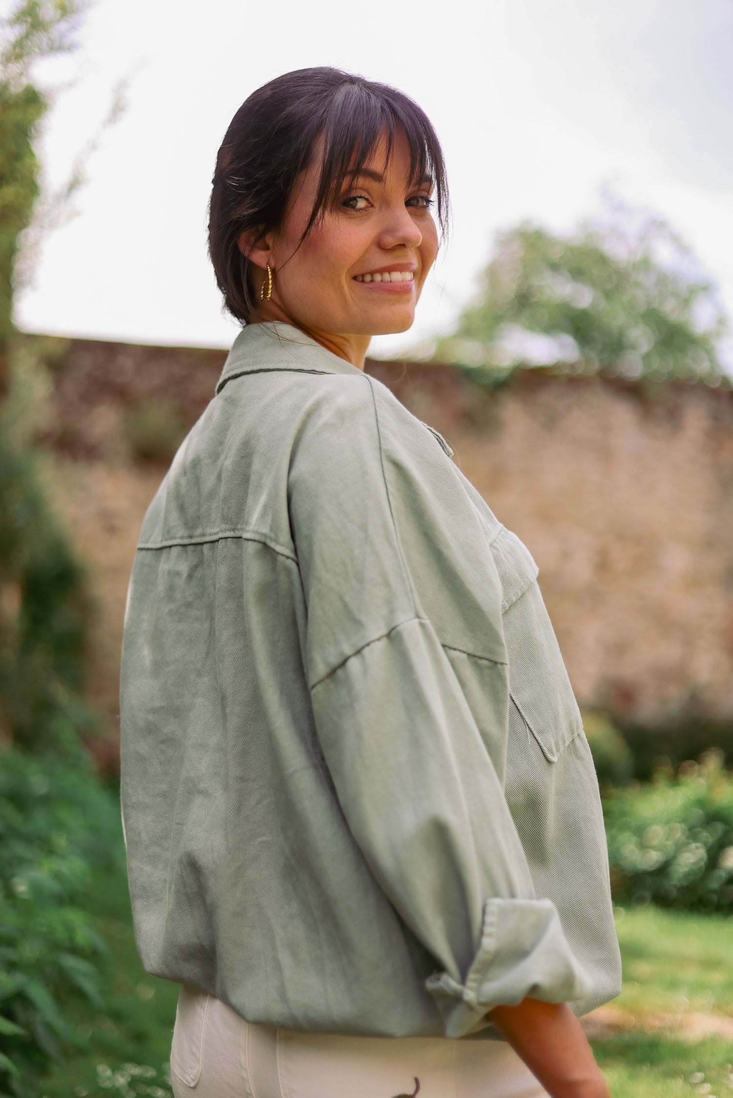Veste boutons bijoux