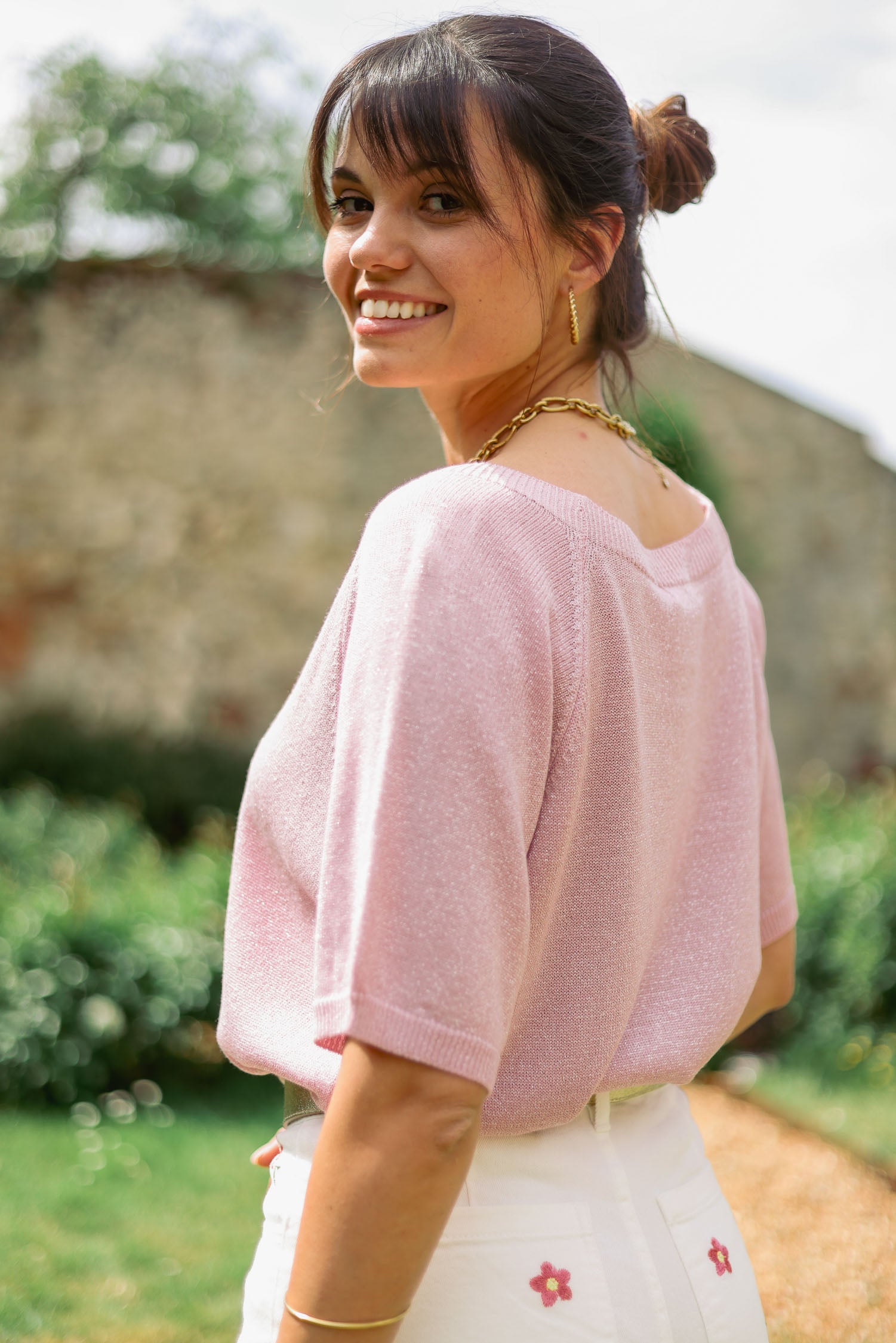 Pull léger lurex