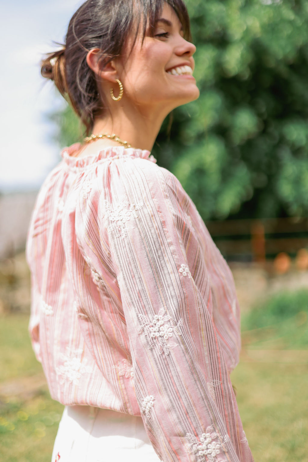 Chemise brodée