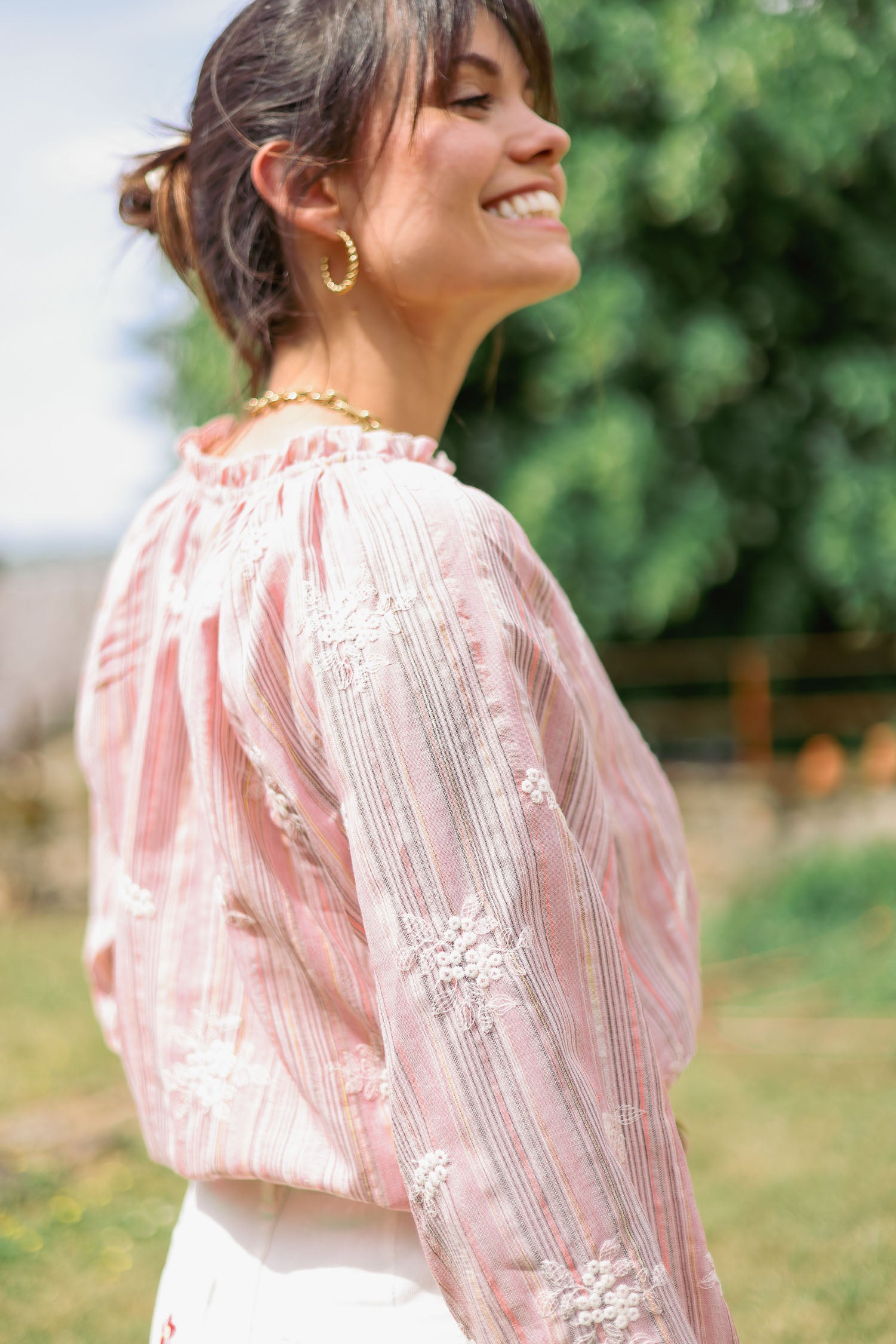 Chemise brodée