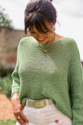 Pull crochet maille été