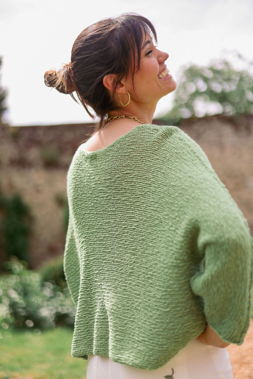 Pull crochet maille été
