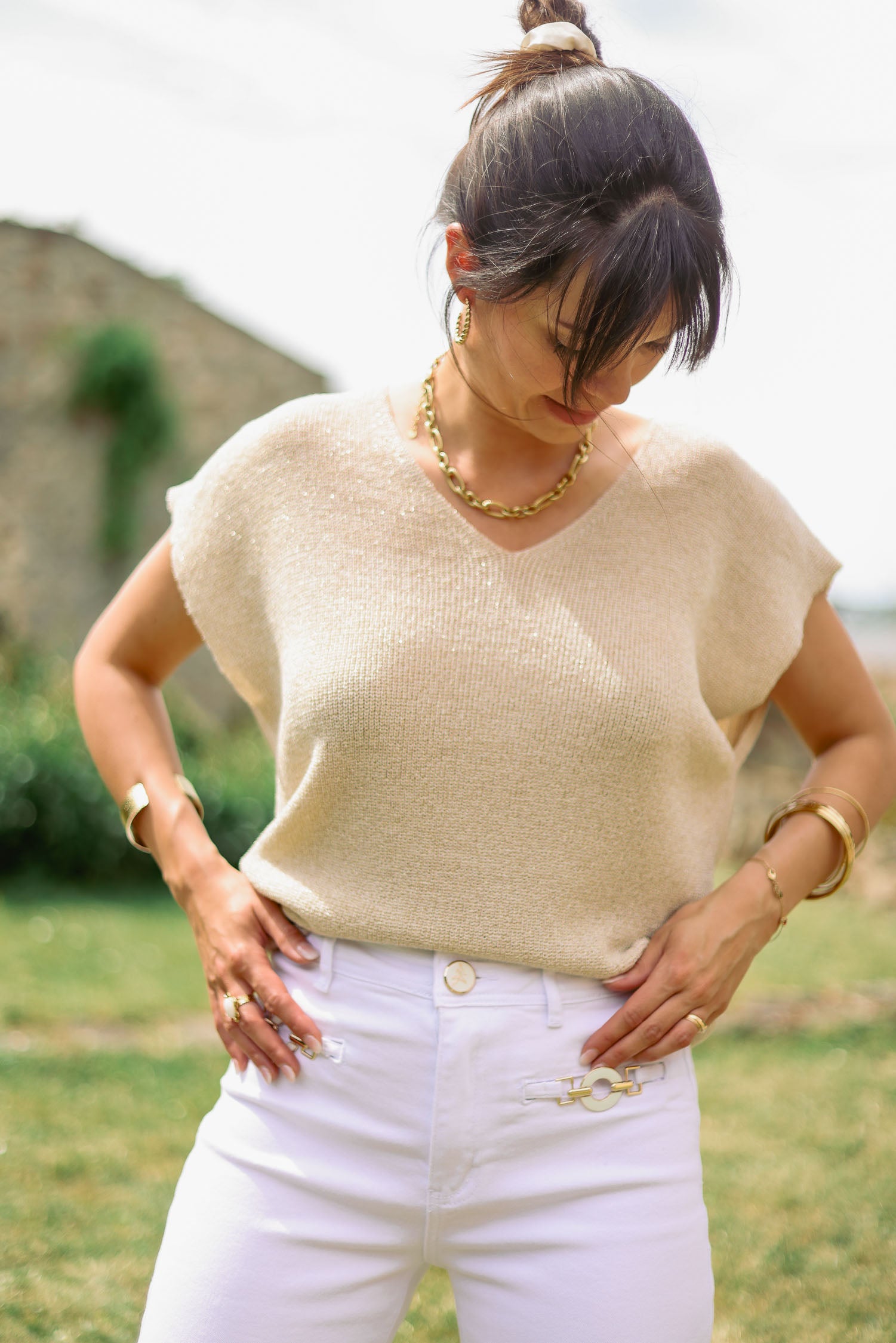 Pull uni lurex