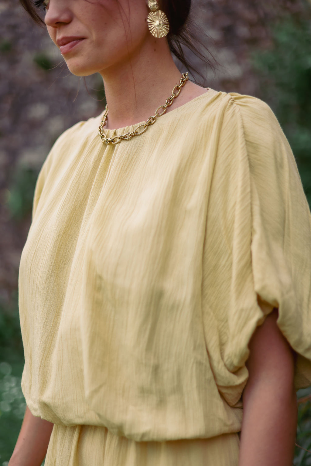 Robe crêpe double effet