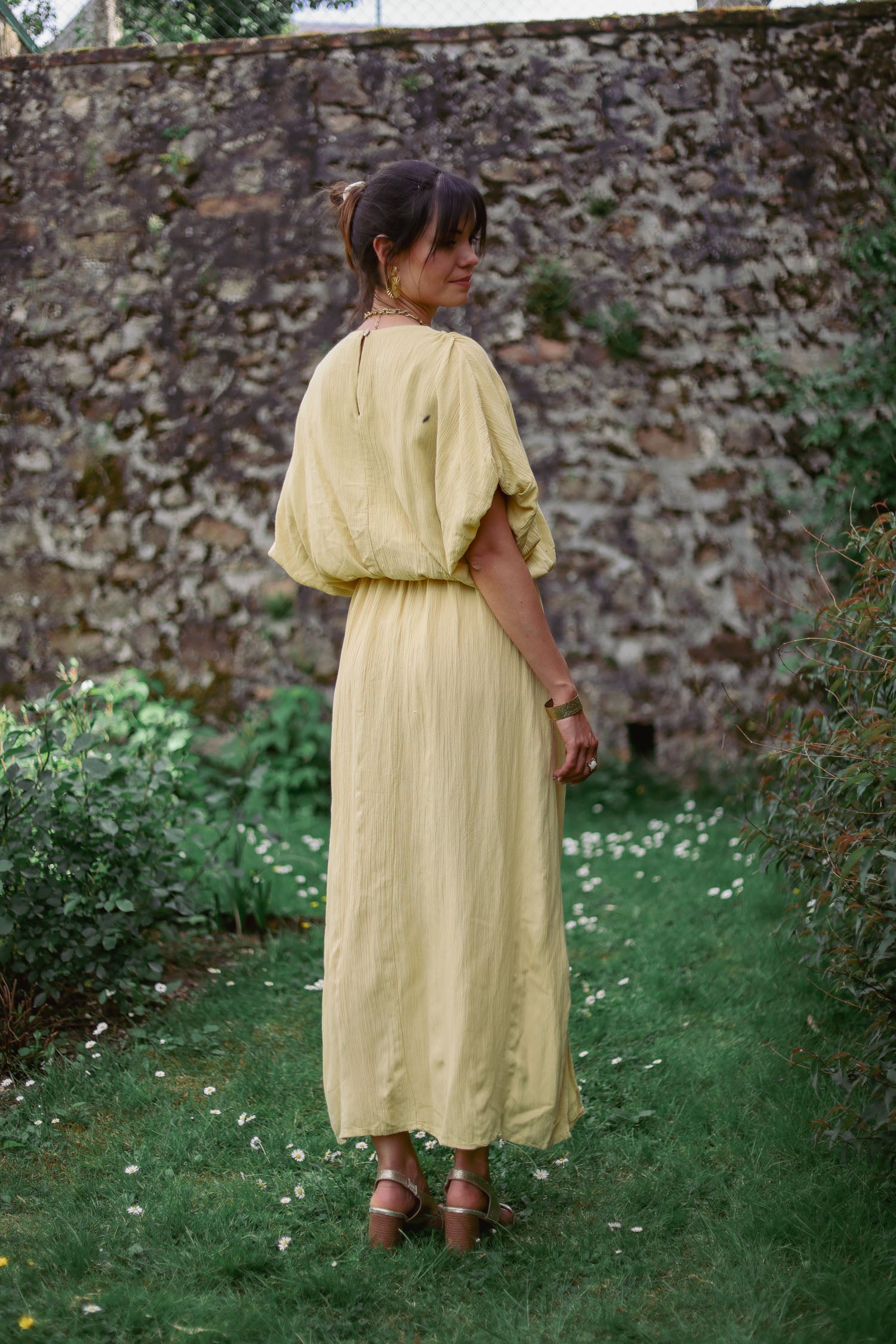 Robe crêpe double effet