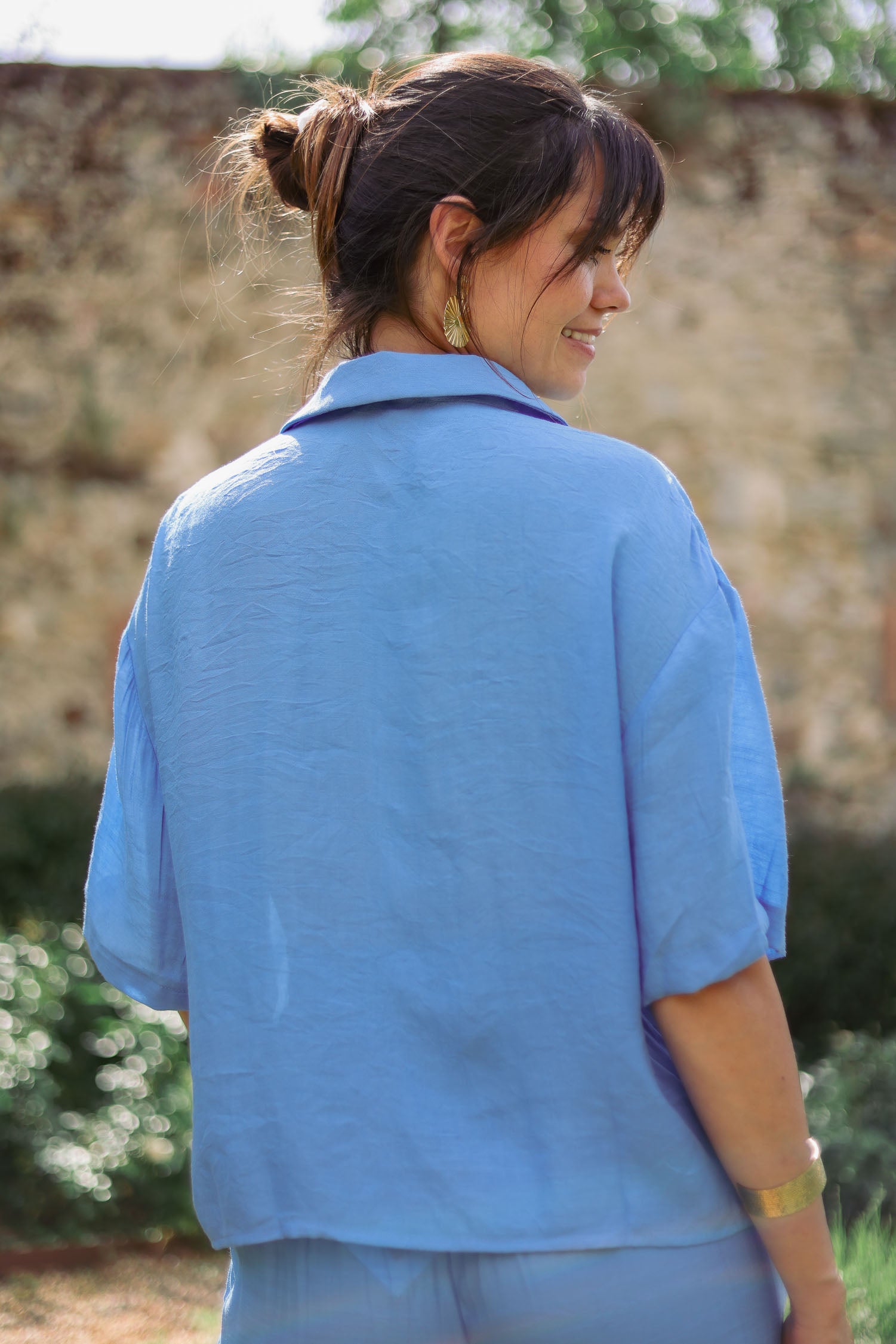 Chemise courte fluide