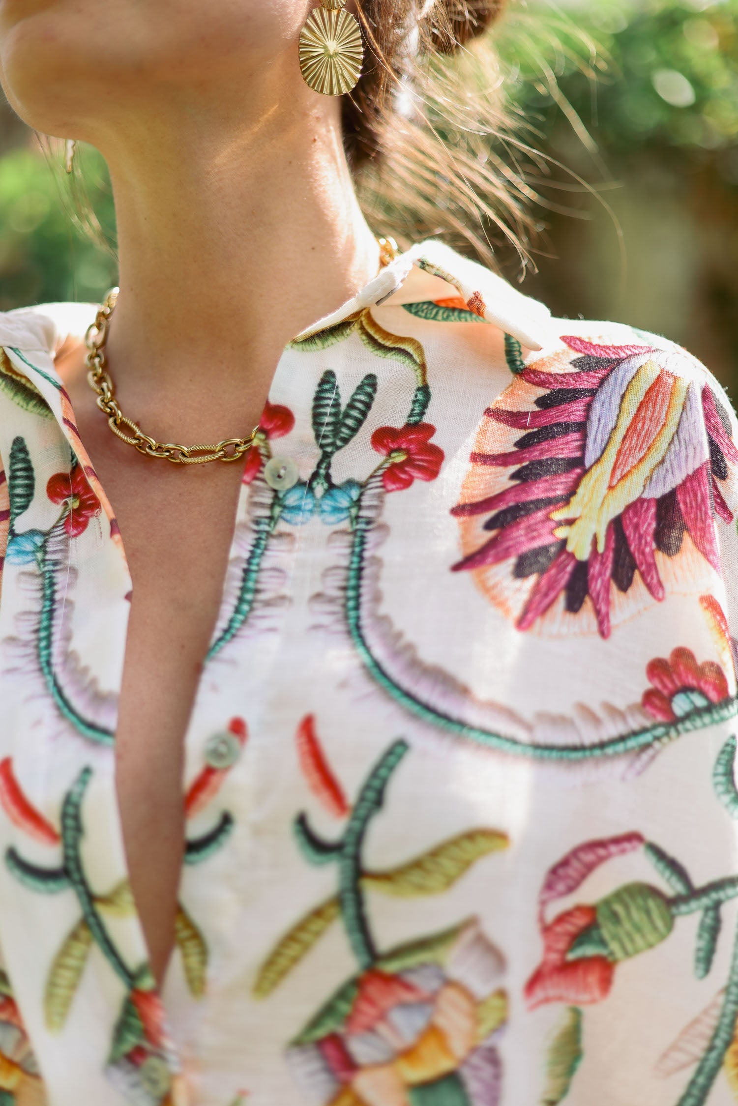 Chemise imprimé floral