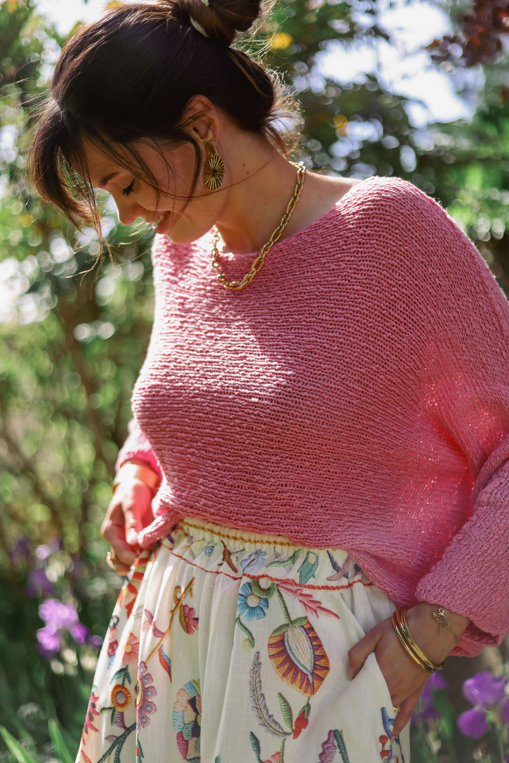 Pull crochet maille été