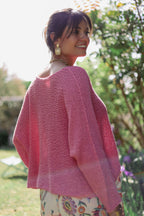 Pull crochet maille été