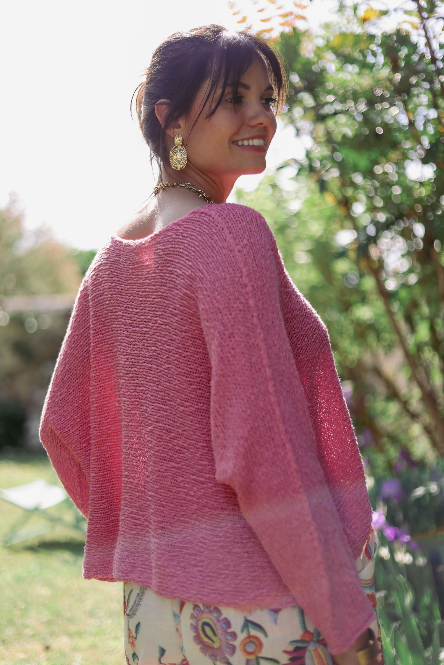Pull crochet maille été