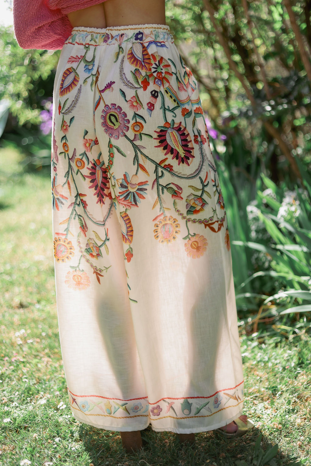 Pantalon imprimé floral