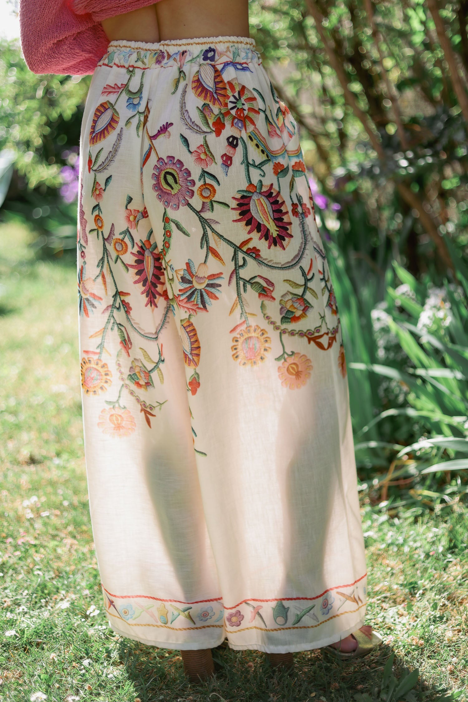 Pantalon imprimé floral