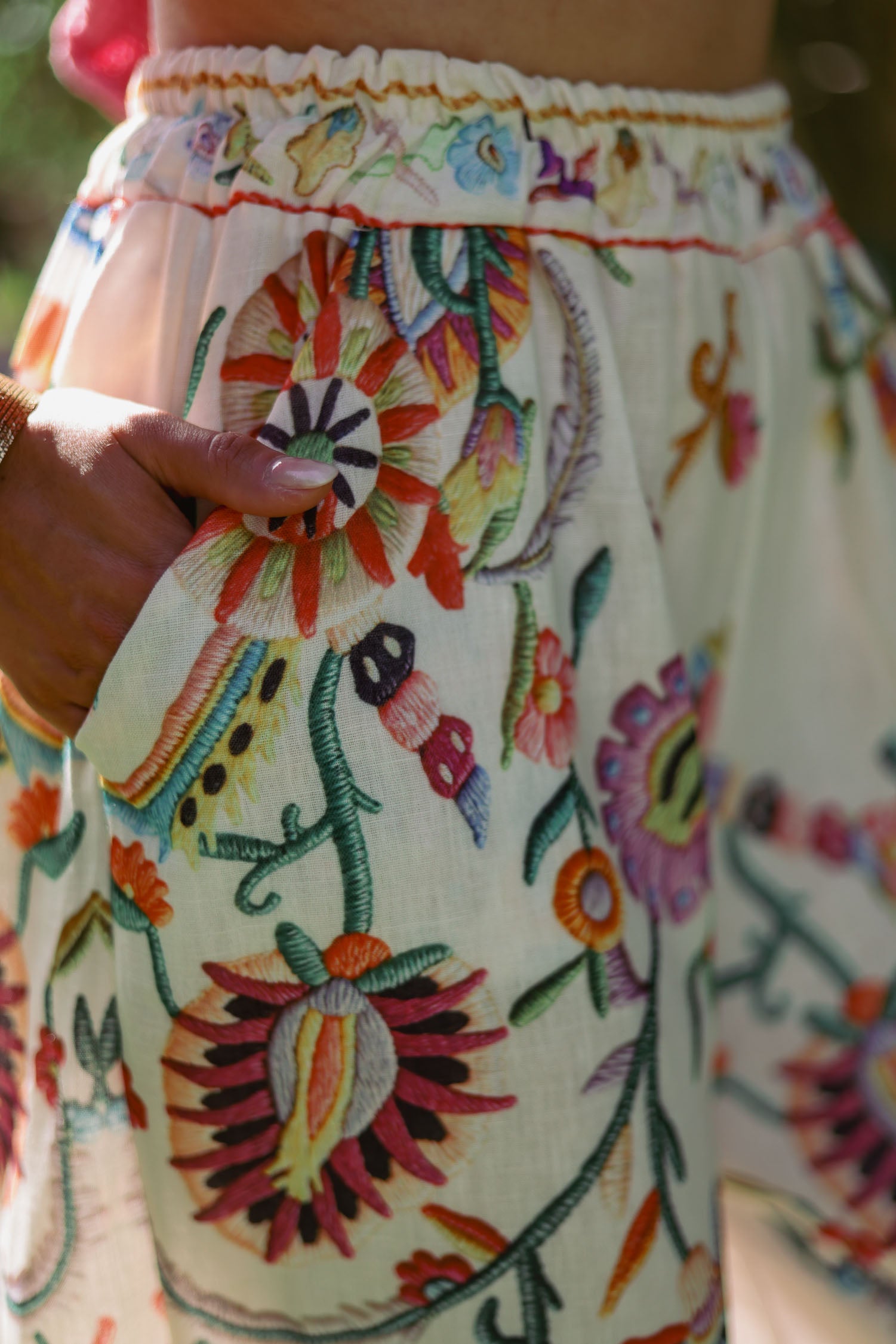 Pantalon imprimé floral