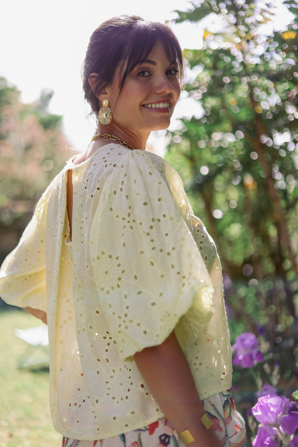 Blouse brodée