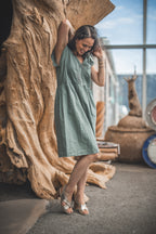 Robe uni pailletés