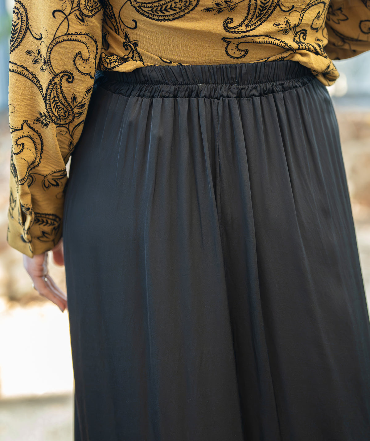 Jupe longue satin