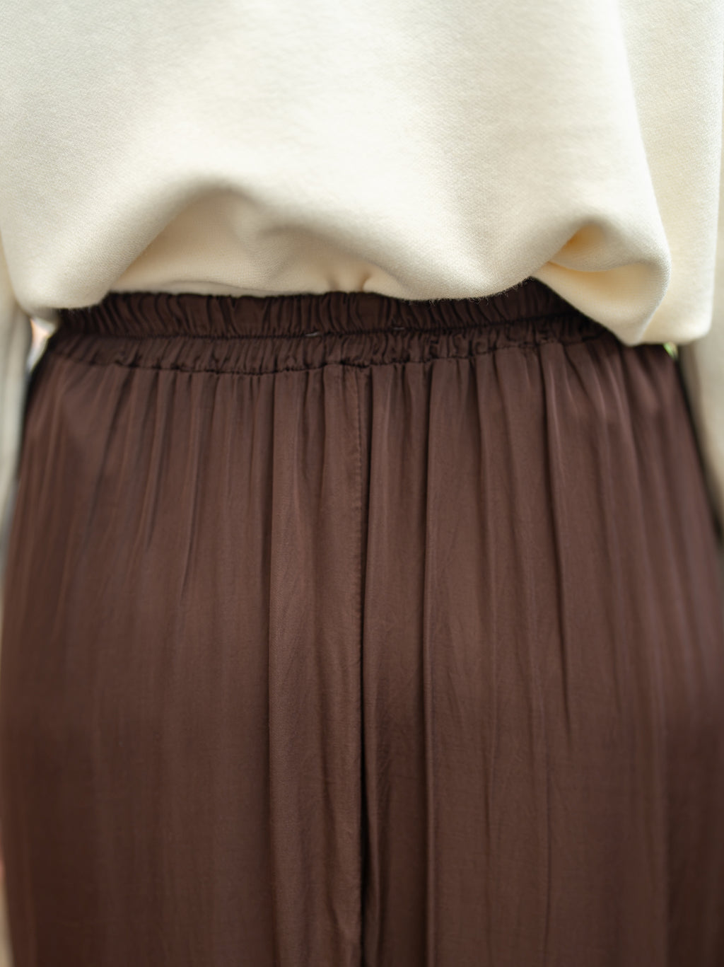 Jupe longue satin
