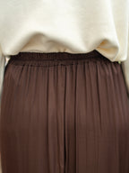 Jupe longue satin