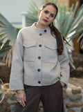 Veste laine boutonnée