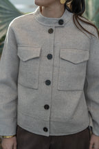 Veste laine boutonnée