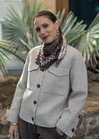 Foulard carré léopard