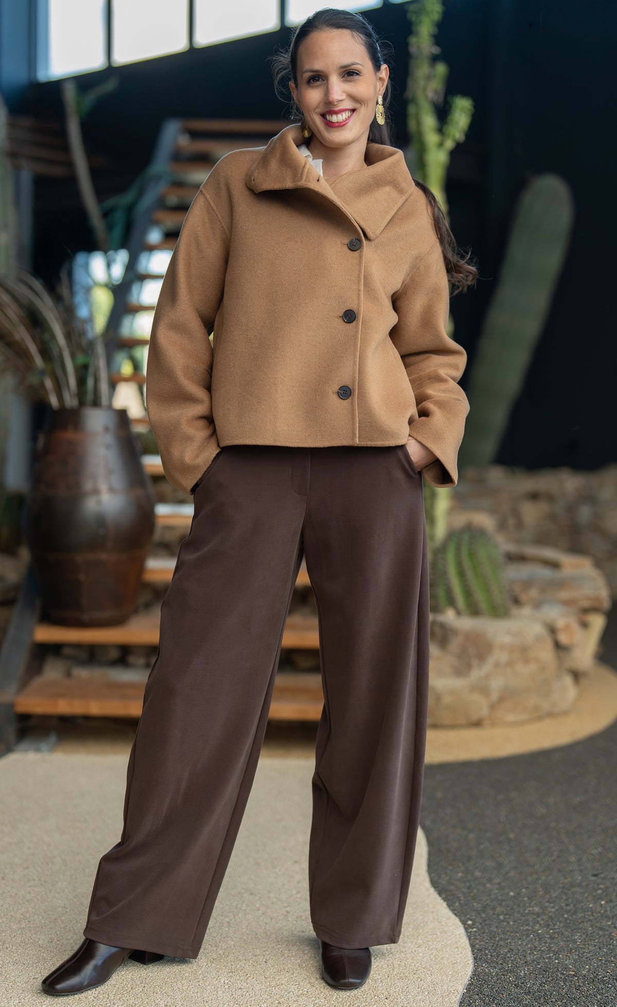 Veste col montant