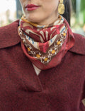 Foulard soie imprimé