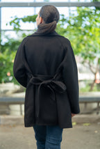 Manteau mi-long laine