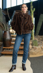 Manteau fourrure court